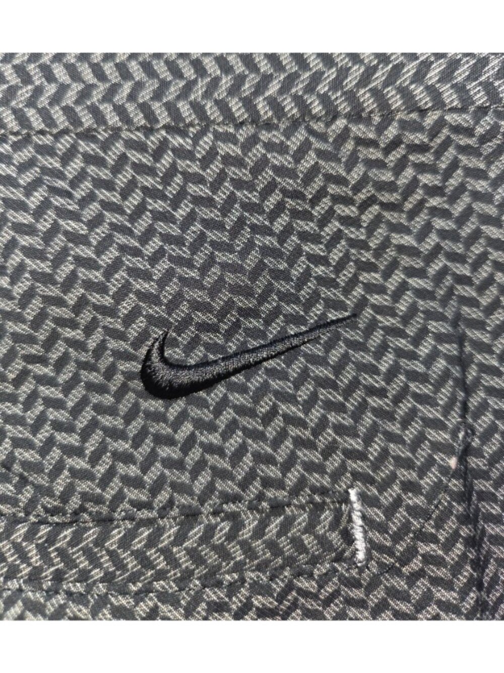 Nike Golf Tour Performance Dri-Fit Pants 32x32 Black Gray Chevron Pattern - Picture 6 of 8